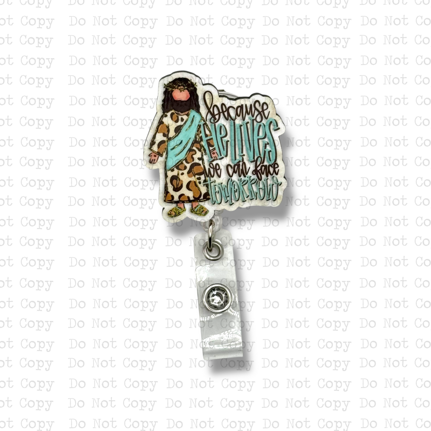 Because He Lives Badge Button Sublimation Blank | Set of 2 CRC