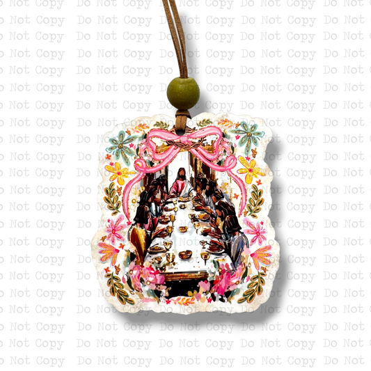 The Lord's Supper Car Charm Sublimation Blank | SSD