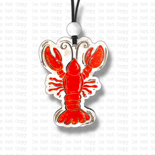 Crawfish Car Charm Sublimation Blank