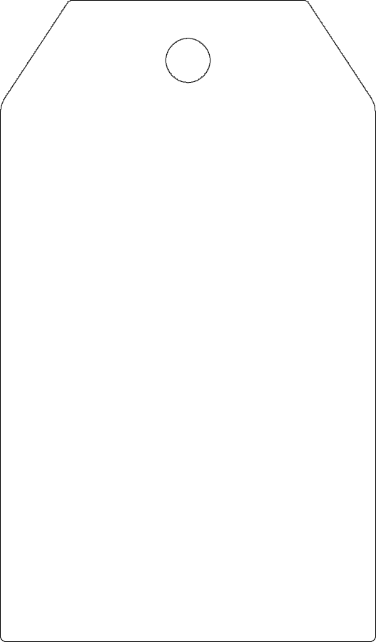 Gift Tag 3 inch Sublimation Blank