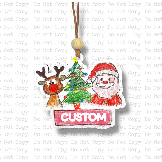 Teacher Name Christmas Ornament Sublimation Blank