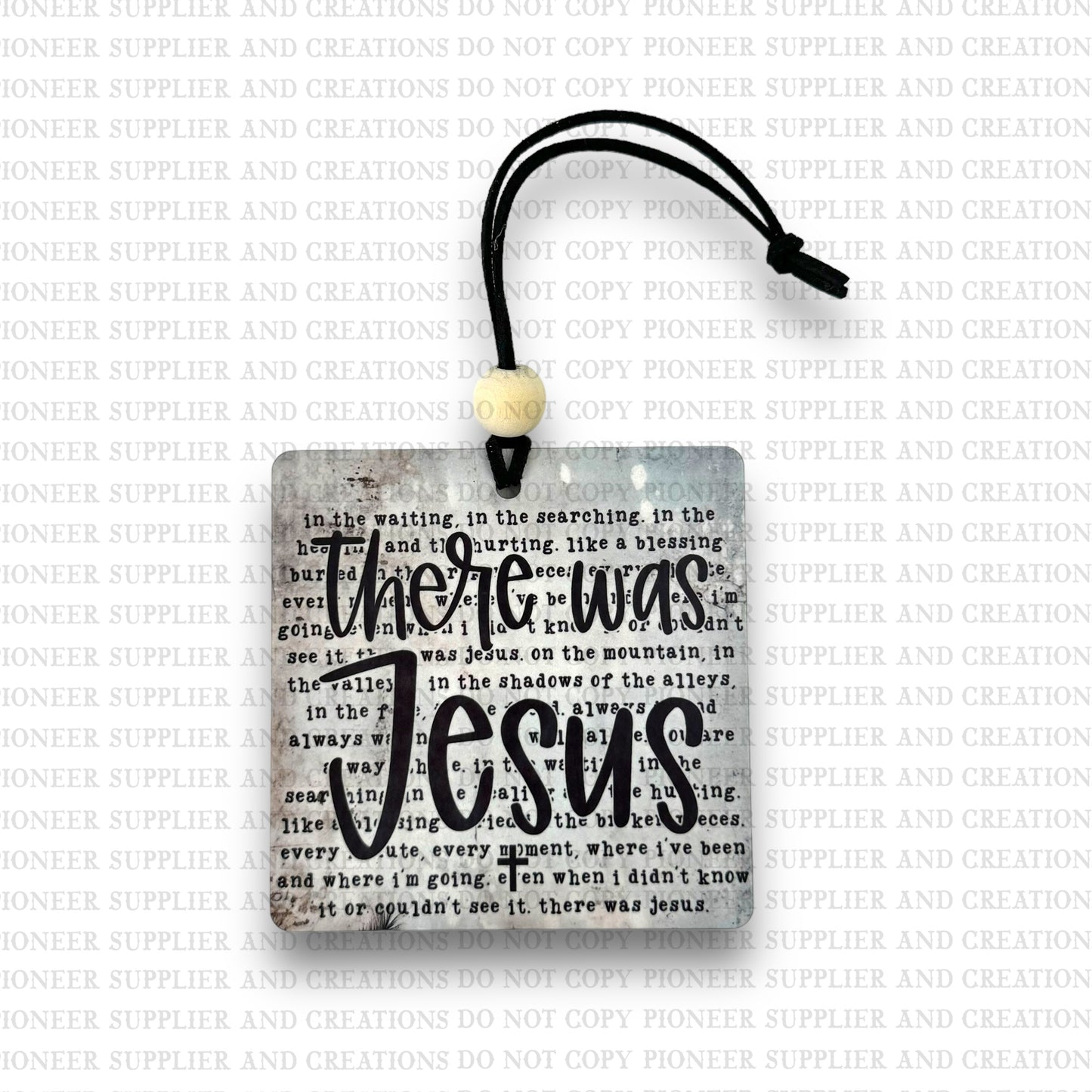 There Was Jesus Ornament Sublimation Blank and Transfer | Exclusive