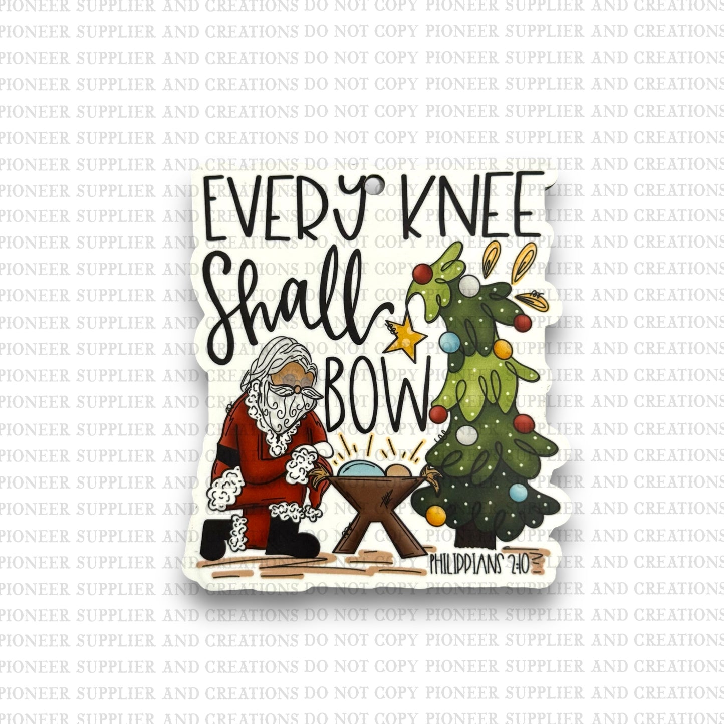 Every Knee Shall Bow Ornament as Pressed Blank | Exclusive