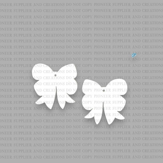 School Spirit Bow Earring Sublimation Blanks | ARA