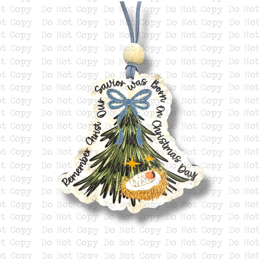 Christ Our Savior Ornament Sublimation Blank