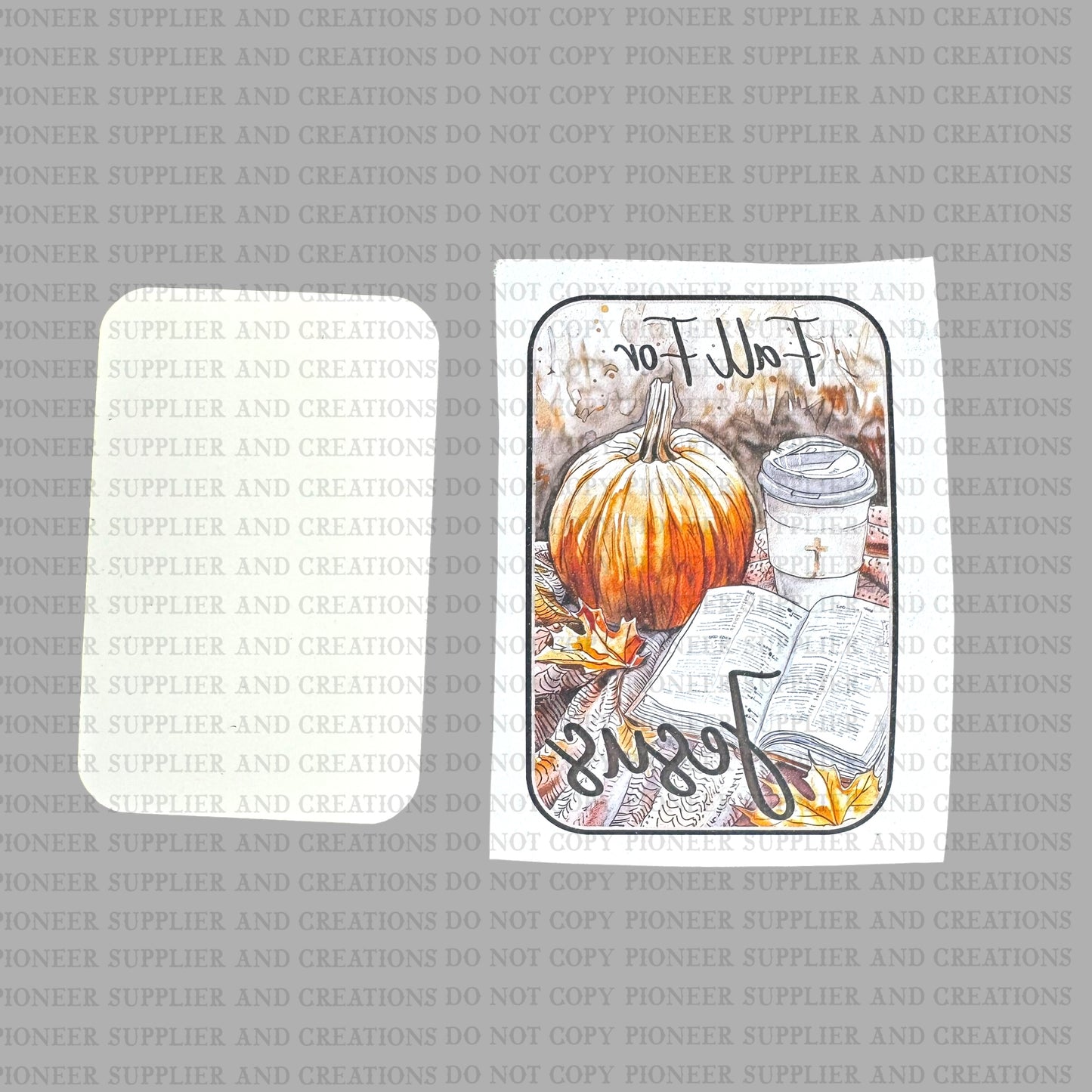 Fall For Jesus Fridge Magnet Blank Kit