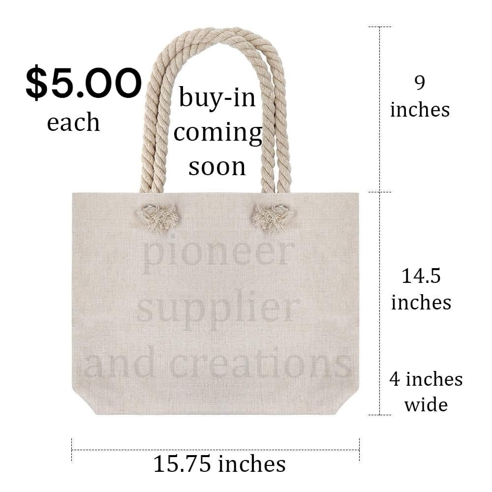 **BUY-IN** Rope Bag Tote for Sublimation