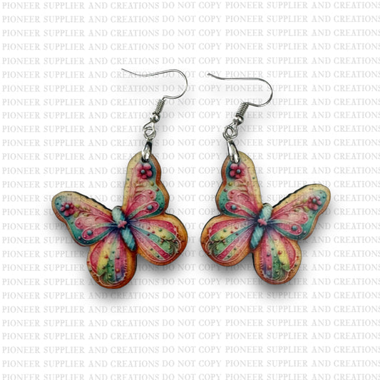 Butterfly Cookie Earring Sublimation Blank Kit (w/ transfers and hardware) | Exclusive