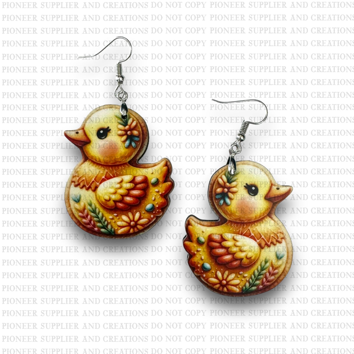 Duck Cookie Earring Sublimation Blank Kit (w/ transfers and hardware) | Exclusive