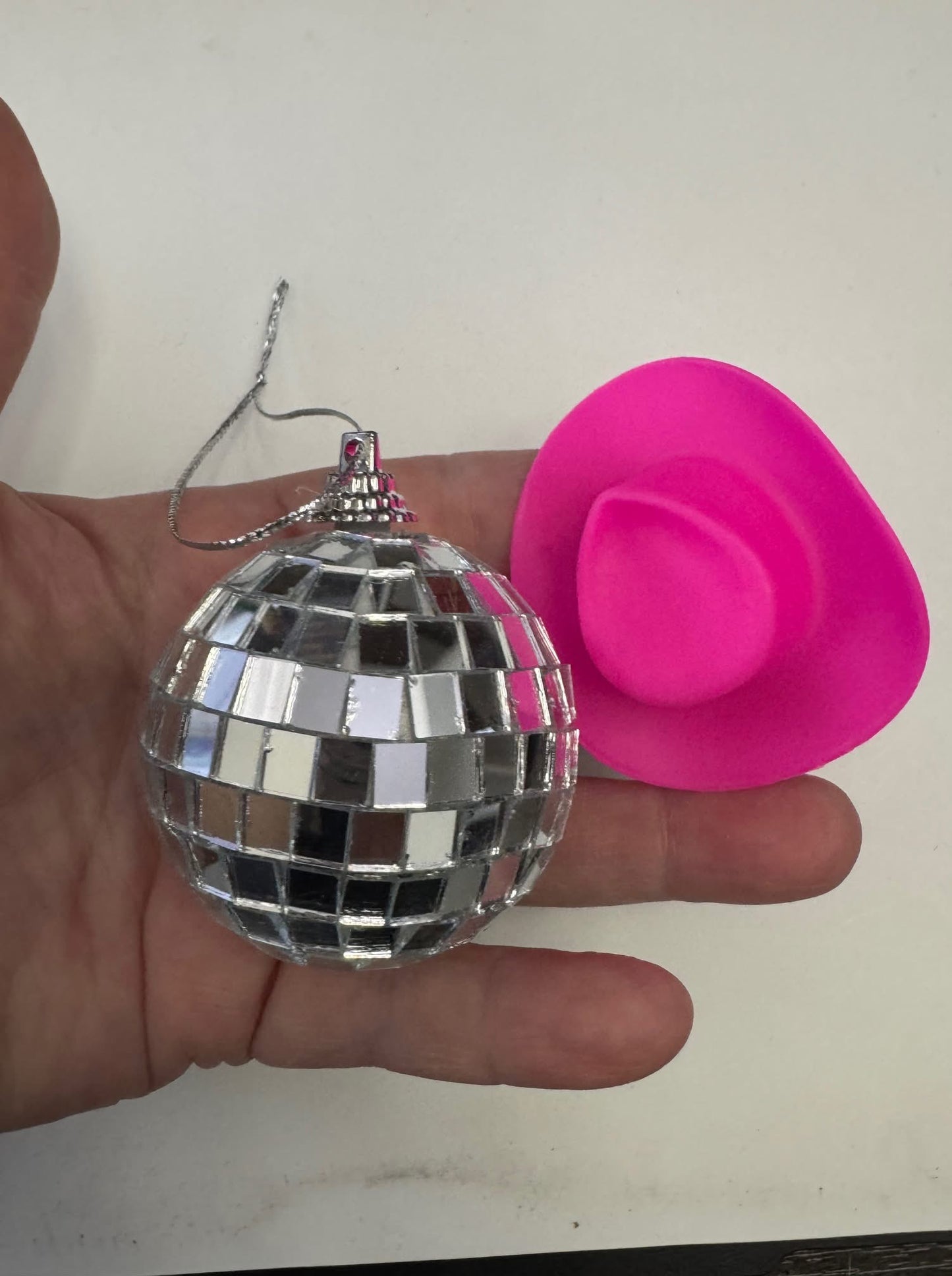 Disco Ball Pink with Pink Hat set