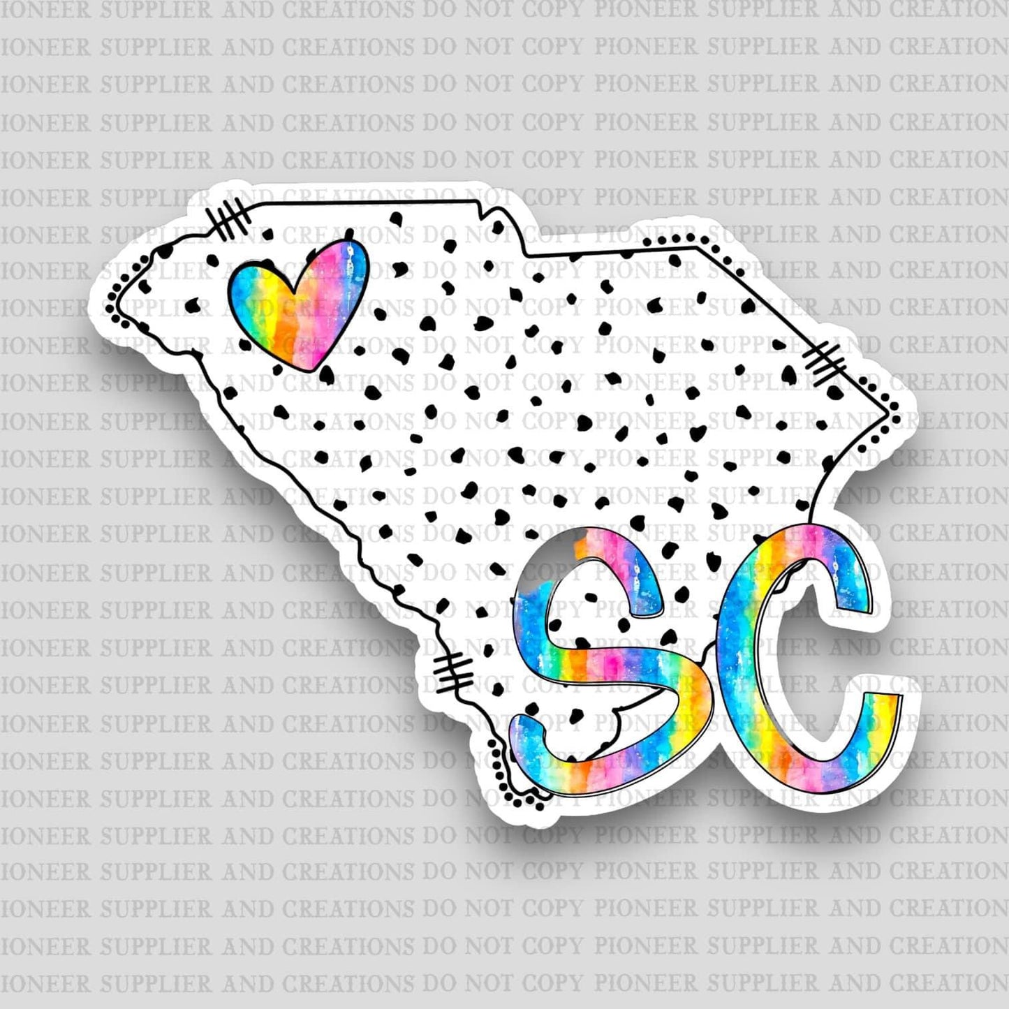 South Carolina Dalmatian Dot Sublimation Blank Kits | Exclusive