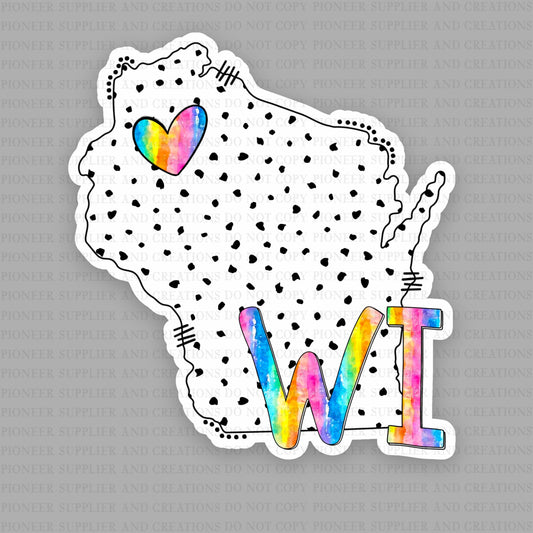 Wisconsin Dalmatian Dot Sublimation Blank Kits | Exclusive
