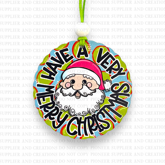 Very Merry Christmas Ornament Sublimation Blanks | Exclusive Graphx & More