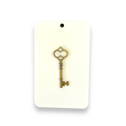 Vertical Rectangle Shaped Ornament With Metal Key Sublimation Blank
