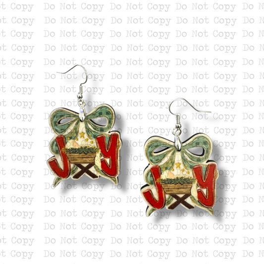 Joy Baby Jesus Earring Sublimation Blank Kit