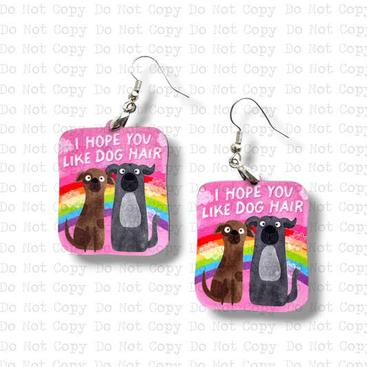 Hope You Like Dog Hair Earring Sublimation Blank Kit | TRS