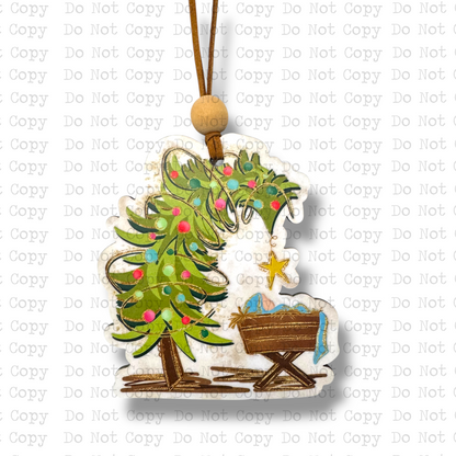 A Thrill Of Hope Baby Jesus Ornament Sublimation Blank