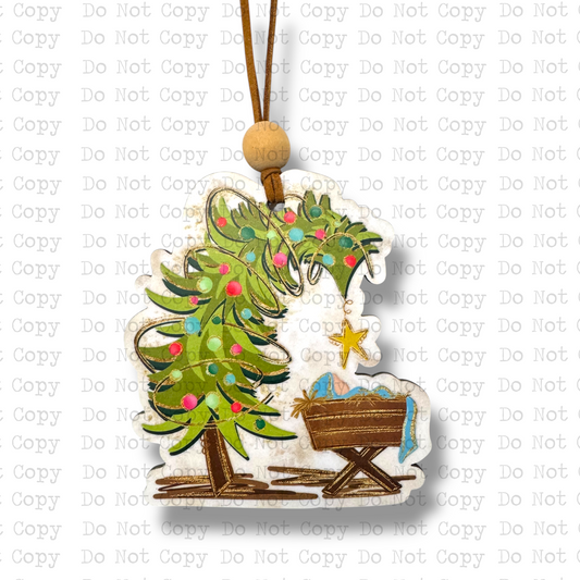 A Thrill Of Hope Baby Jesus Ornament Sublimation Blank