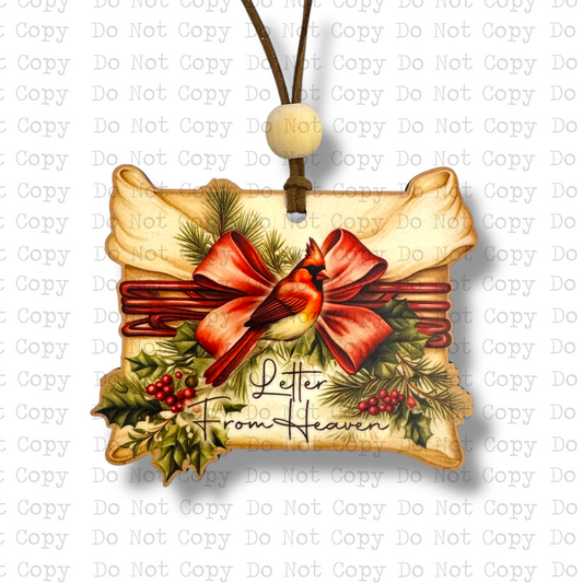 Letter From Heaven Ornament Sublimation Blank