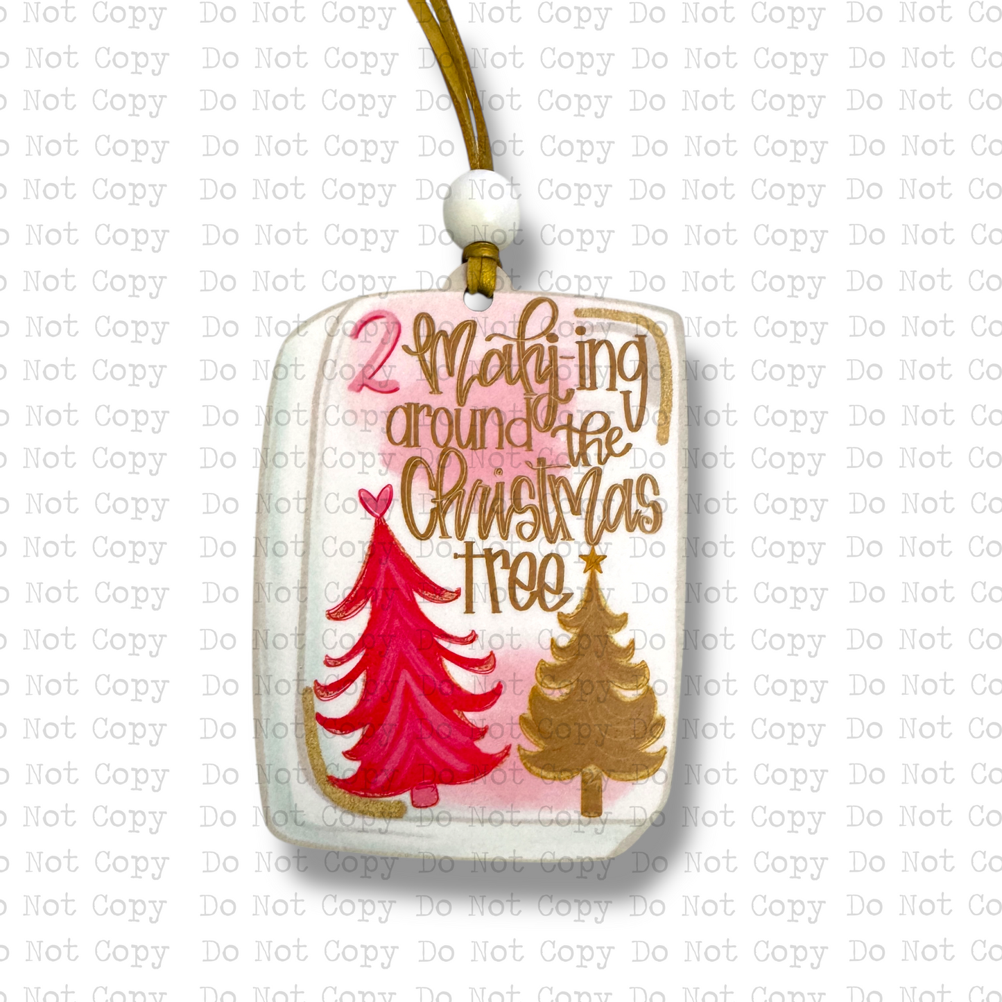 Mahj-ing Around The Christmas Tree Finished Ornament | Wholesale