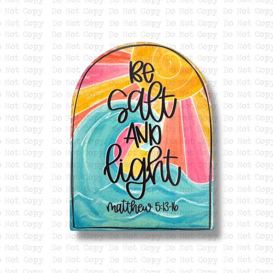 Be Salt and Light Badge Reel Sublimation Blanks | Exclusive