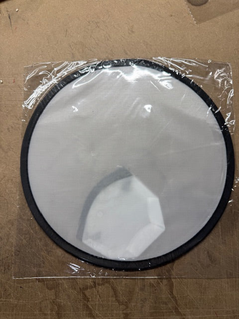 Black Rim Sublimation Foldable Fan with Pouch