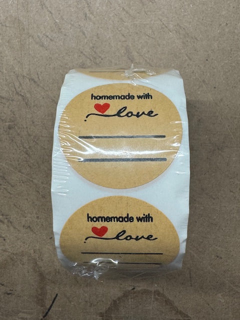 Homemade with Love Sticker Roll