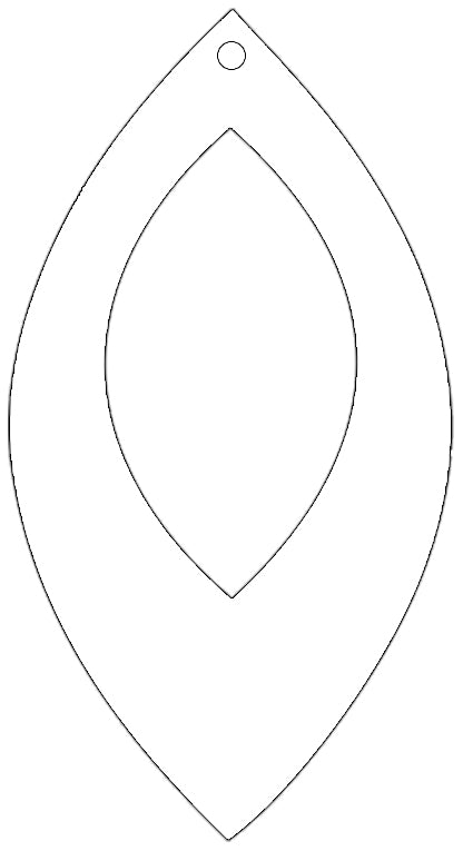 Open Drop Earring Sublimation Blank
