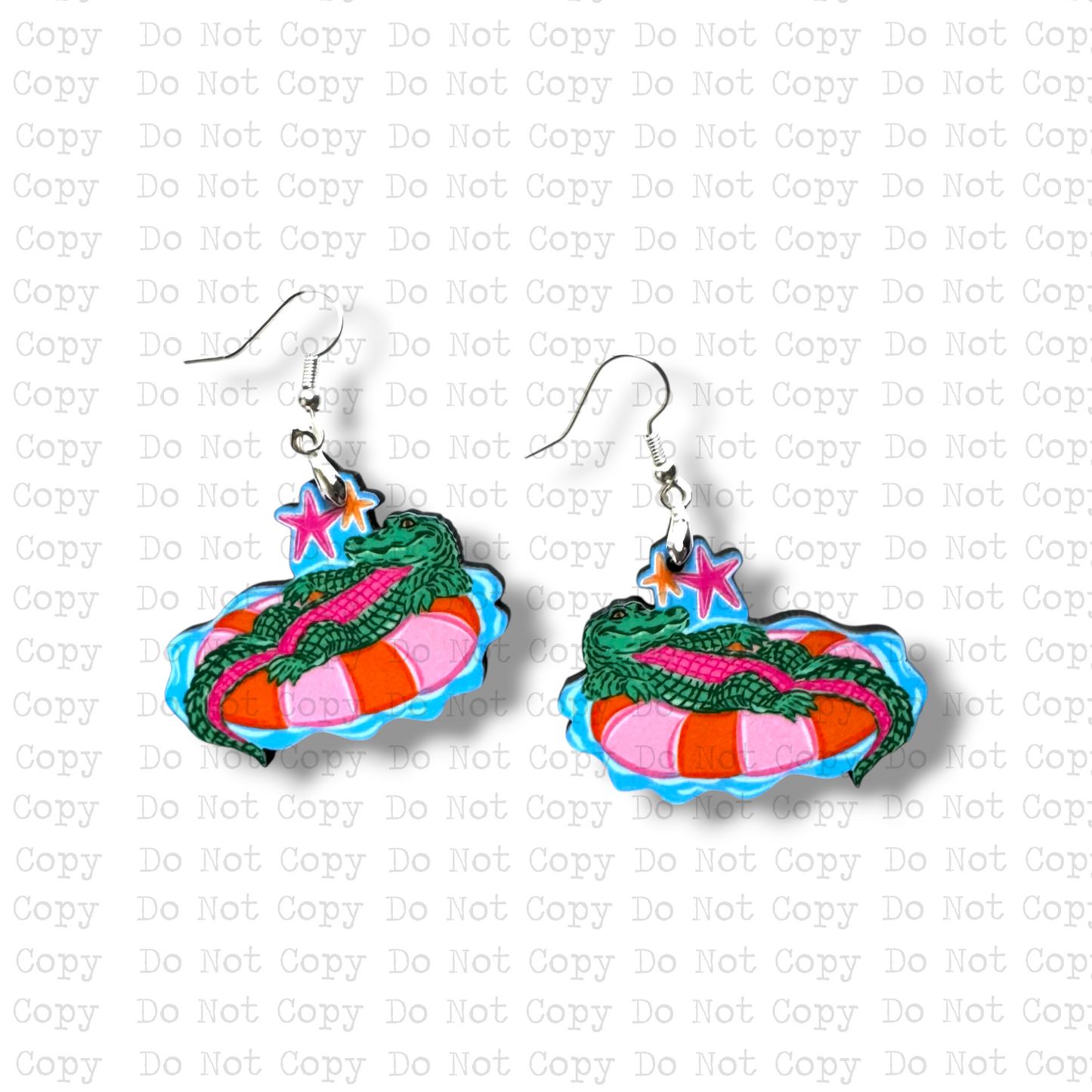 Hoochie Coochie Gator Earring Sublimation Blank Kit | TCC