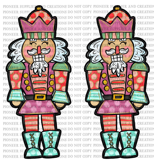 Pink Nutcracker Earring Sublimation Blank Kit (w/ transfers and hardware) | Exclusive