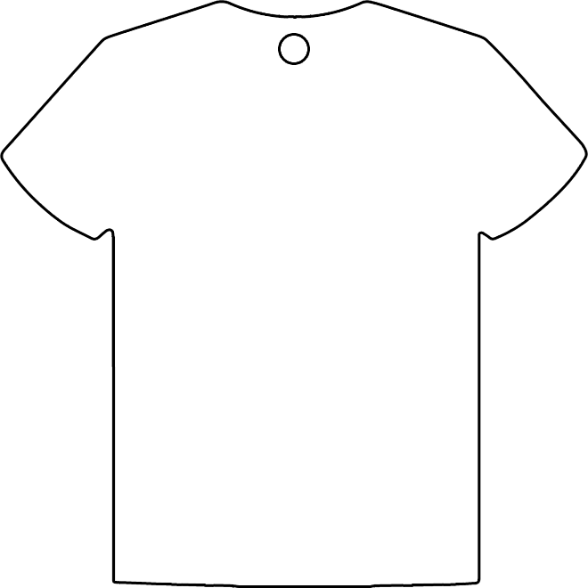 Shirt Keychain Sublimation Blank