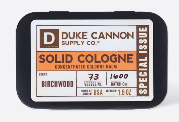 Duke Cannon Solid Cologne Birchwood
