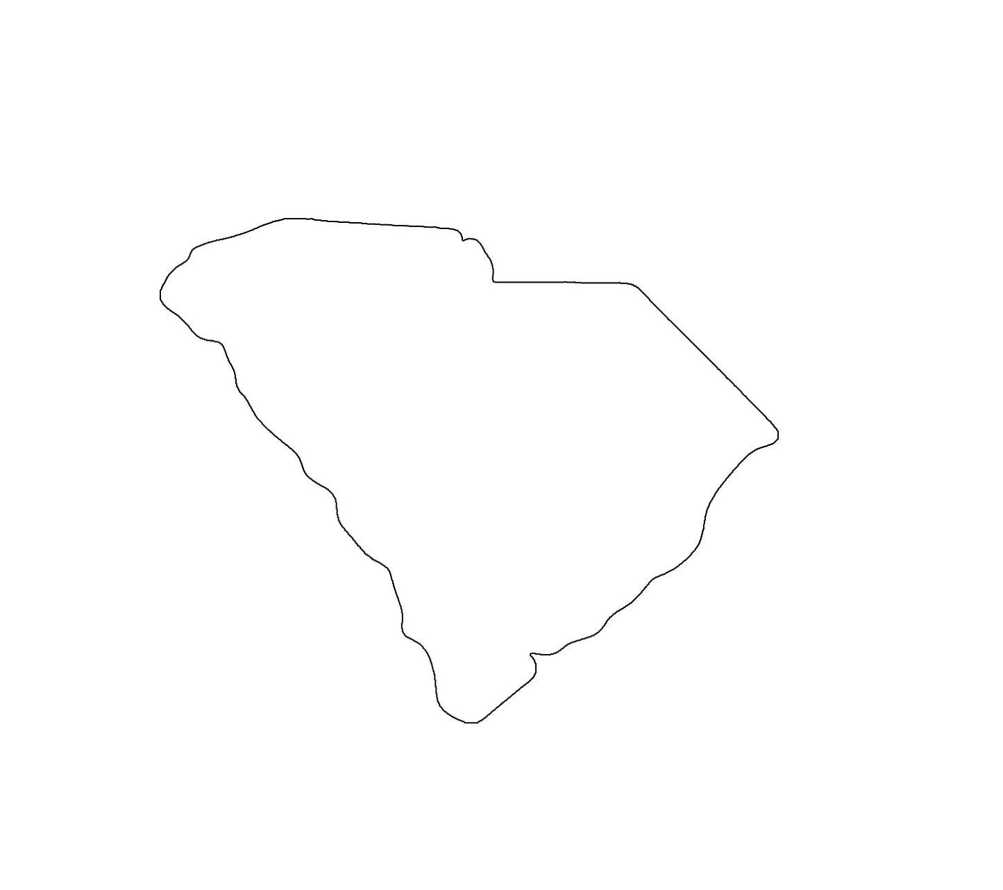 South Carolina Magnet Sublimation Blank