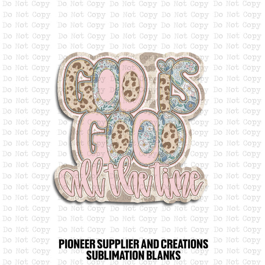 God Is Good Muted Badge Reel Sublimation Blanks | Exclusive