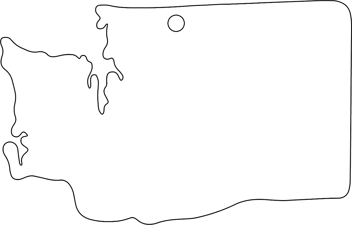 Washington Ornament Sublimation Blank