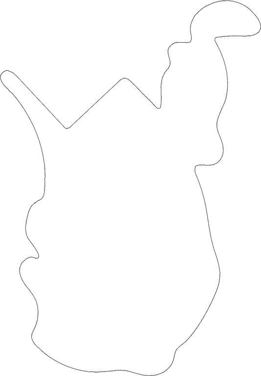 West Virginia Magnet Sublimation Blank