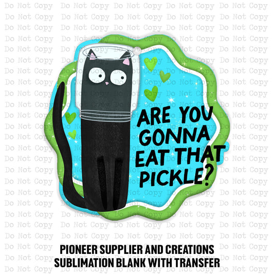 Are You Gonna Eat That Pickle Car Charm Sublimation Blank | TRS