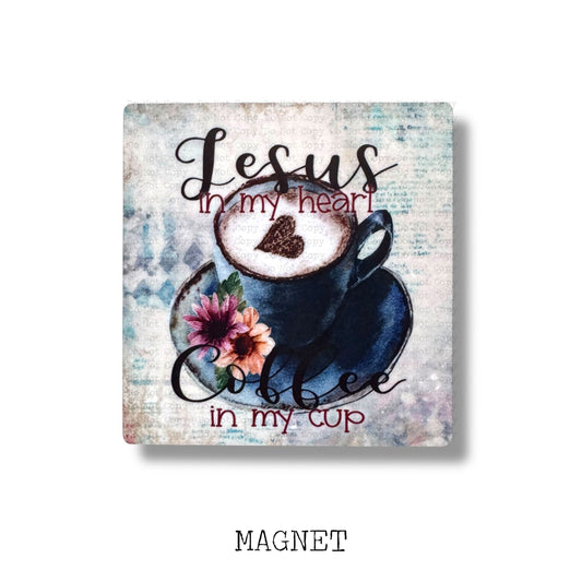 Jesus In My Heart Magnet Sublimation Blank Kit