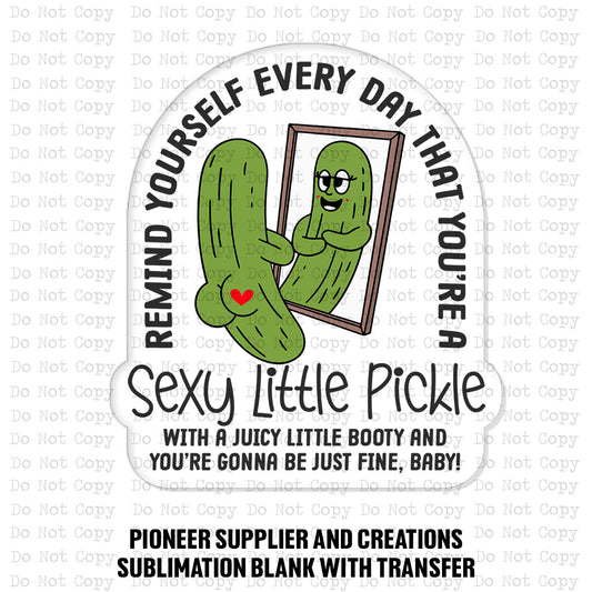 Juicy Pickle Magnet Sublimation Blank Kit