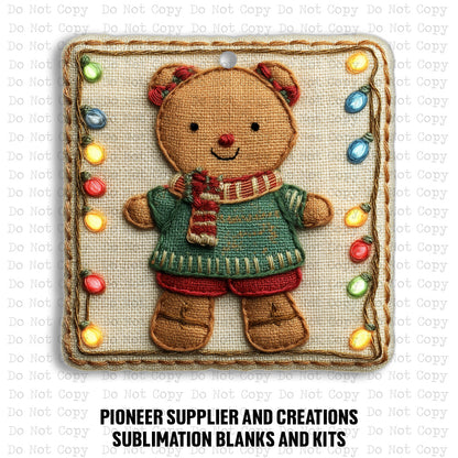 Bear Tapestry Ornament Sublimation Blank