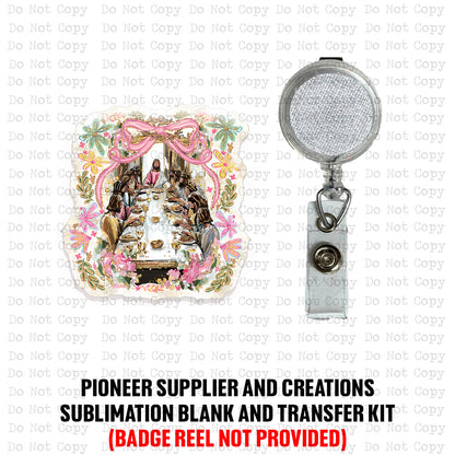 The Lord's Supper Badge Button Sublimation Blank | Set of 2 SSD