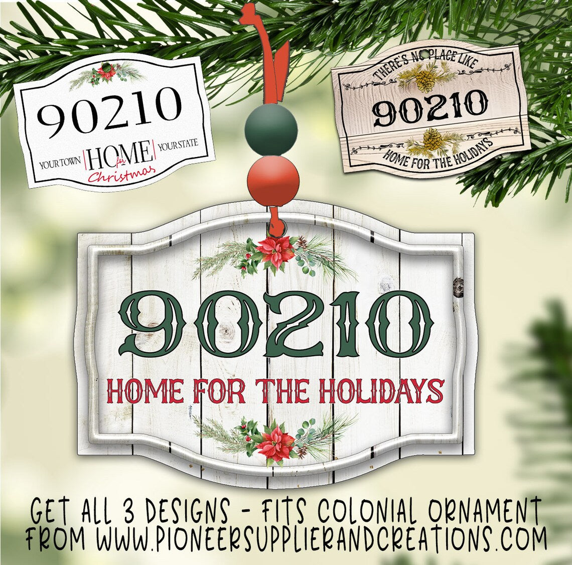 Colonial Ornament Sublimation Blank ONLY