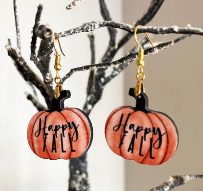Pumpkin Earring Sublimation Blanks