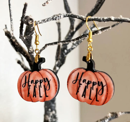 Pumpkin Earring Sublimation Blanks