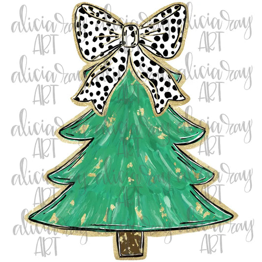 Green Preppy Tree Earring Sublimation Blanks | Exclusive Alicia Ray Art