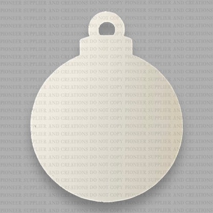 Christmas Ball Cam Ornament Sublimation Blank