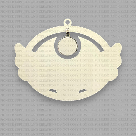 Winged Penny Angel Ornament Sublimation Blank | Tina Braddock