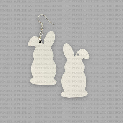 Gold Polka Dot Bunny Earring Sublimation Blanks | Exclusive Alicia Ray Art