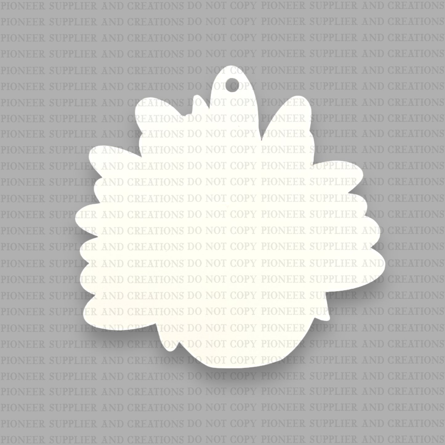 Girl Turkey Ornament Sublimation Blank | Exclusive Pixel Pops