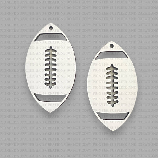 48 PCS Sublimation Earring Blanks Bulk MDF for Sublimation Football  Earrings Double-Sided with Earring Hooks (Football) 